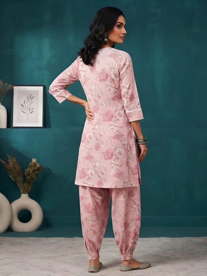 Printed Kurta With Farshi Salwar
