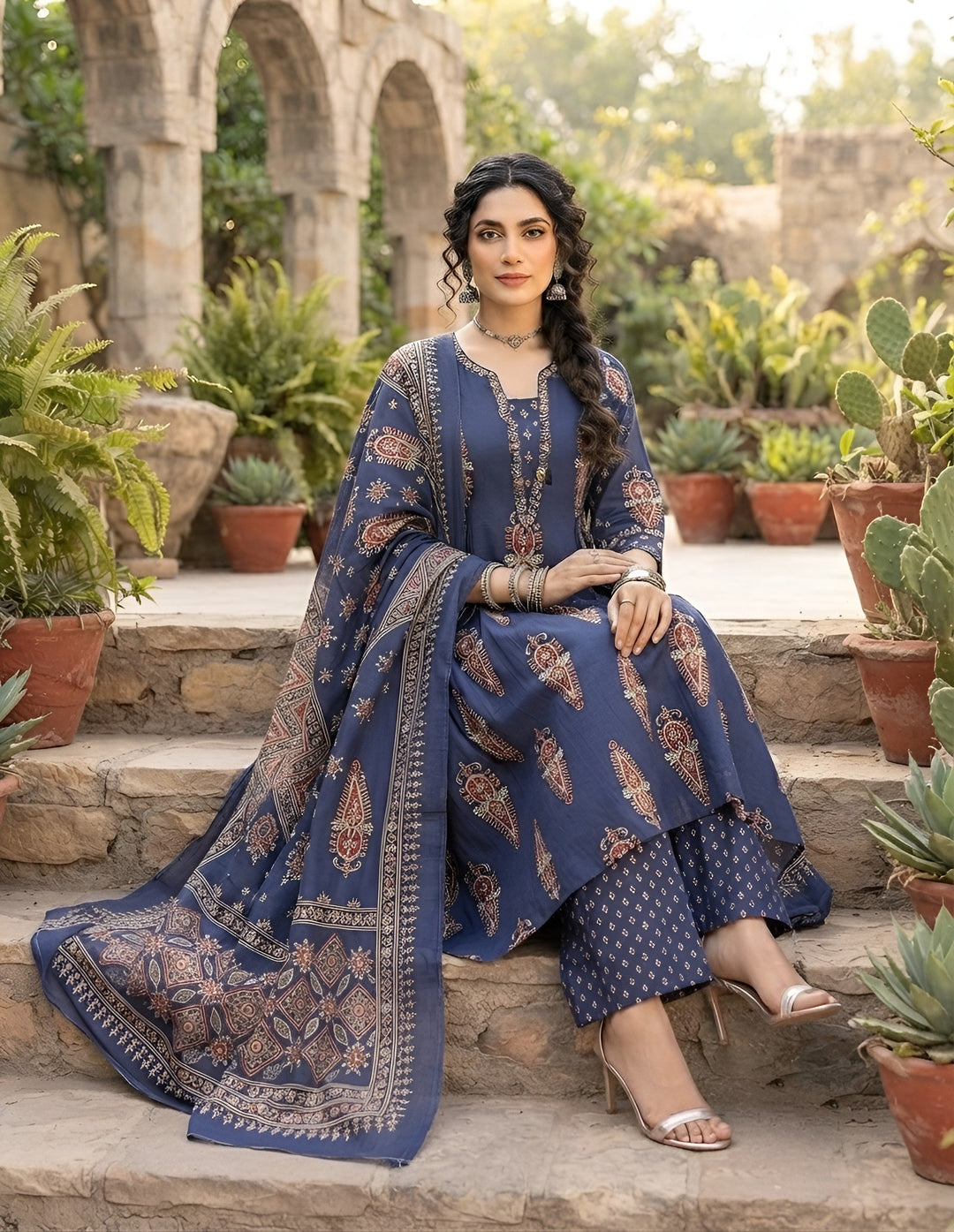 Anarkali Kurta Set With Dupatta