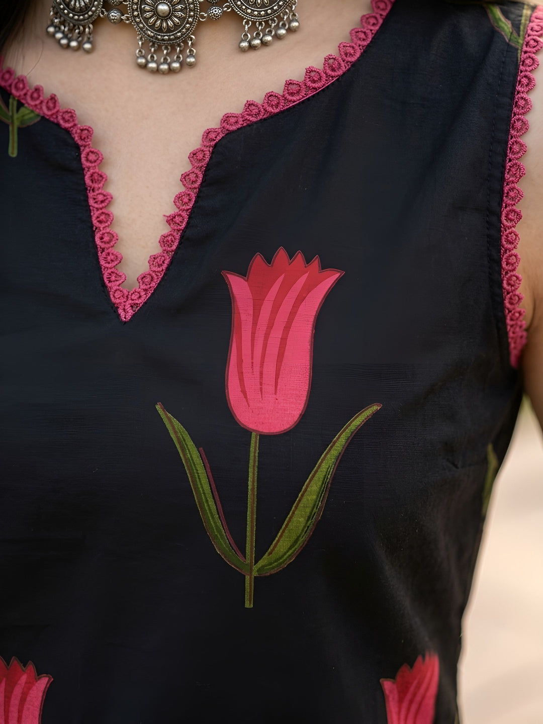 Printed Kurti With Farshi Salwar