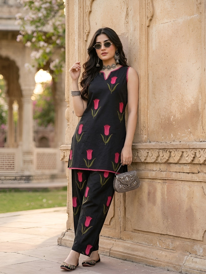 Printed Kurti With Farshi Salwar