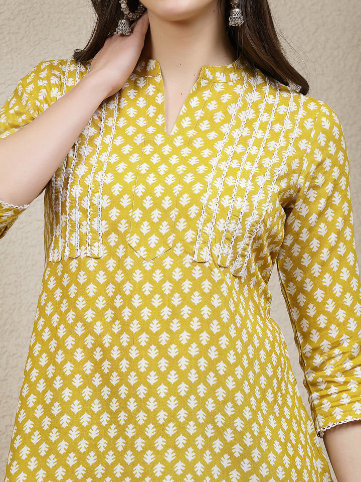 Ethnic Motif Printed Rayon Empire Top