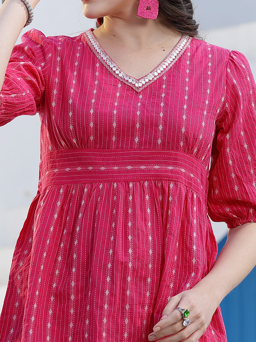Woven Design Cotton Co-Ord Set