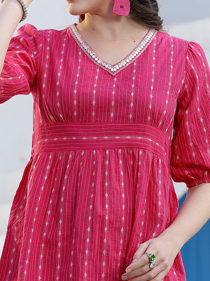 Woven Design Cotton Co-Ord Set
