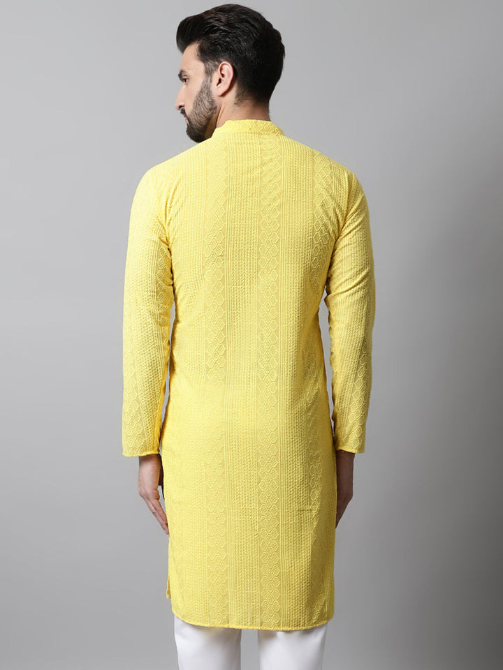 Embroidered Cotton Kurtas For Men