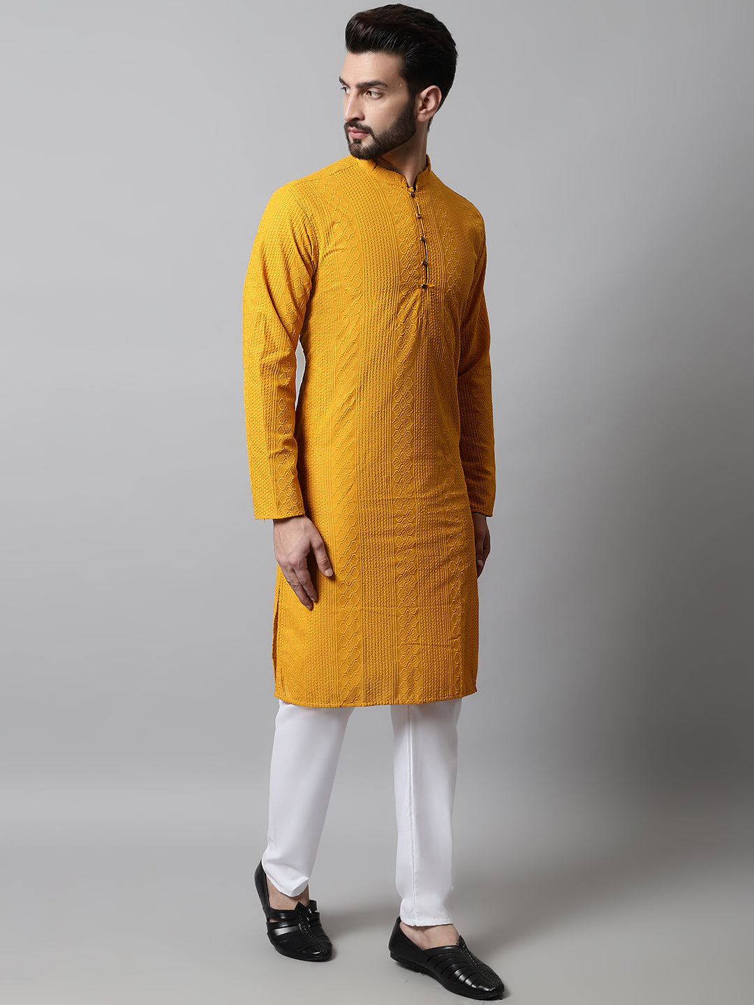 Embroidered Cotton Kurtas For Men