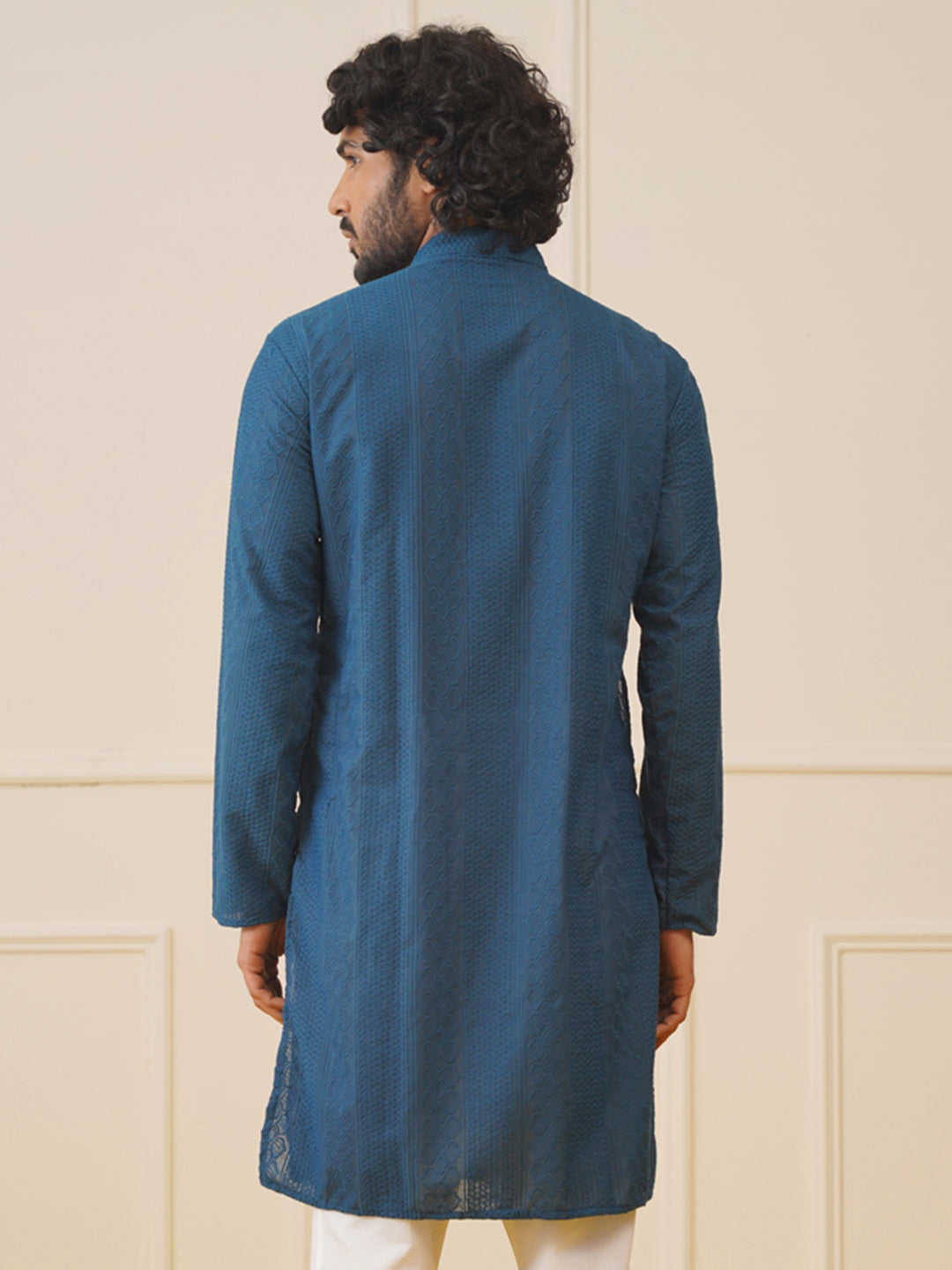 Embroidered Cotton Kurtas For Men