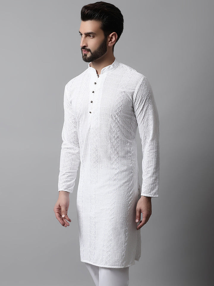 Embroidered Cotton Kurtas For Men