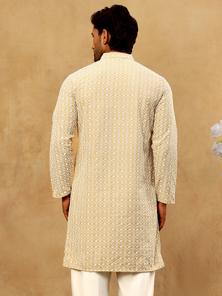 Men’S Chikankari Cotton Kurta