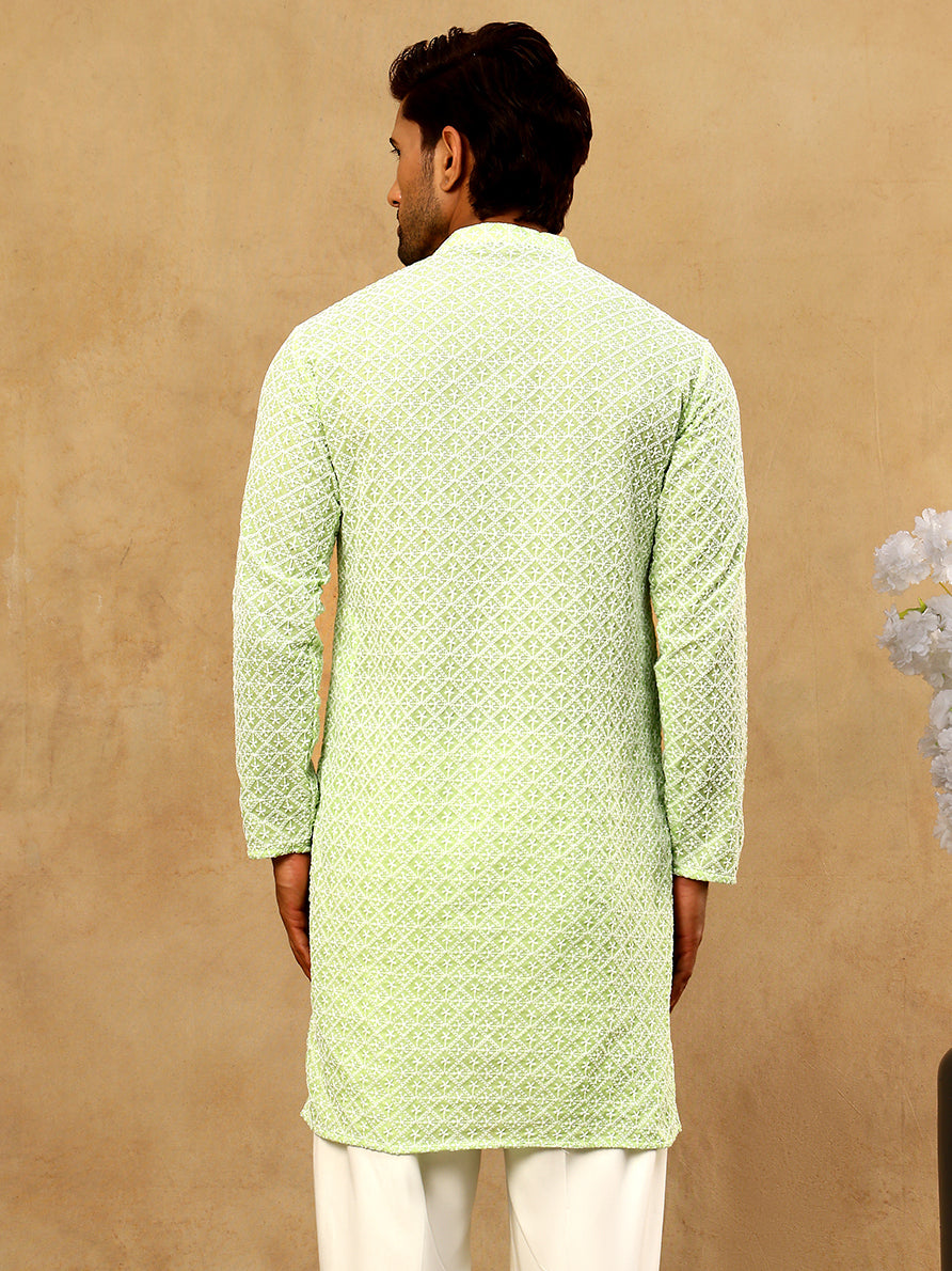 Men’S Chikankari Cotton Kurta