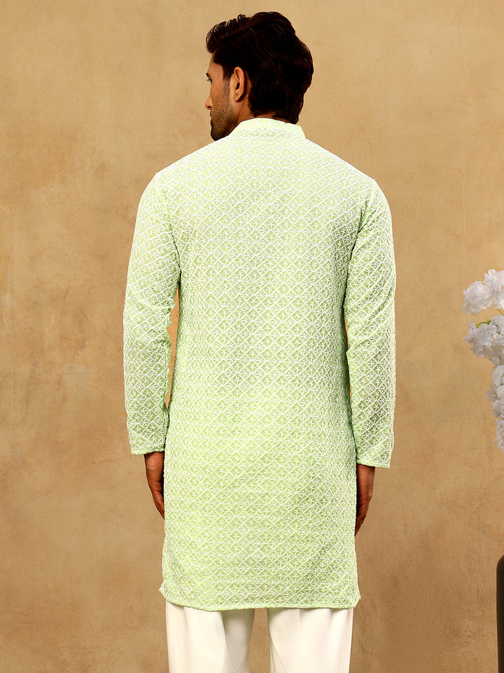 Men’S Chikankari Cotton Kurta