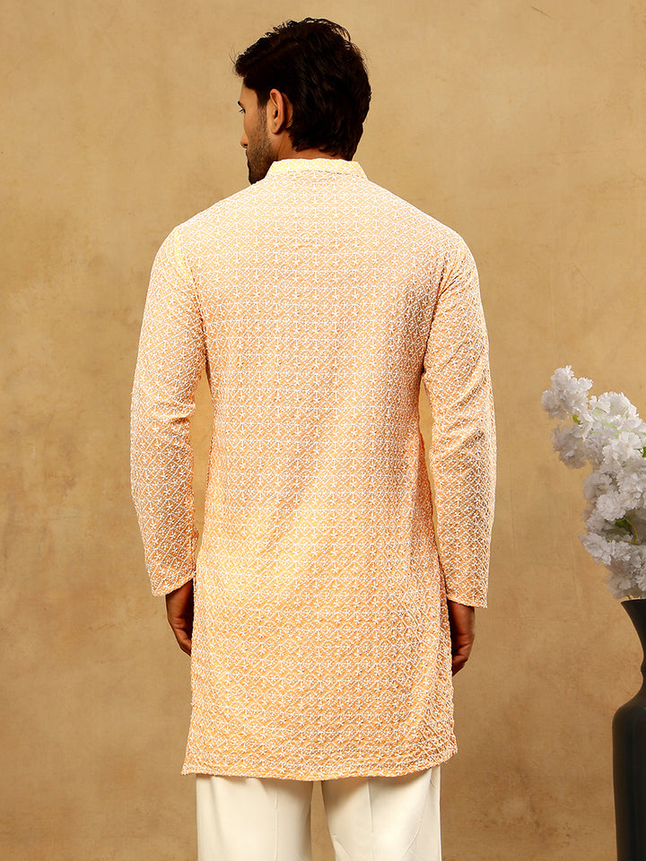 Men’S Chikankari Cotton Kurta