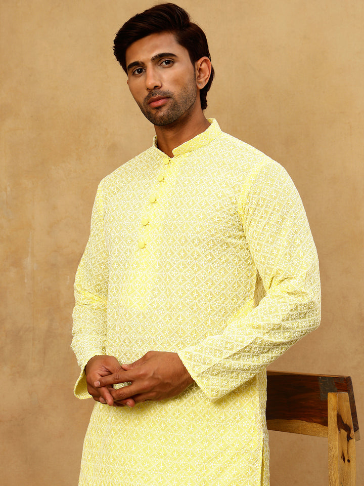 Men’S Chikankari Cotton Kurta