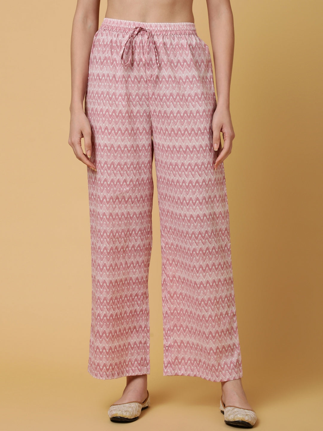 Cotton Calf Length Printed Straight 3/4 Sleeves Round Kurta Bottom Dupatta Set