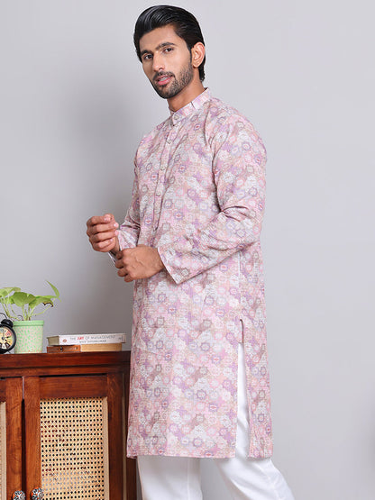 Men'S Printed And Embroidered Kurtas