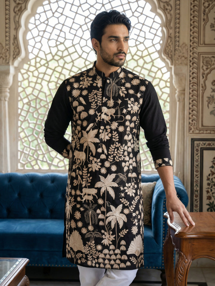 Embroidered Straight Kurta