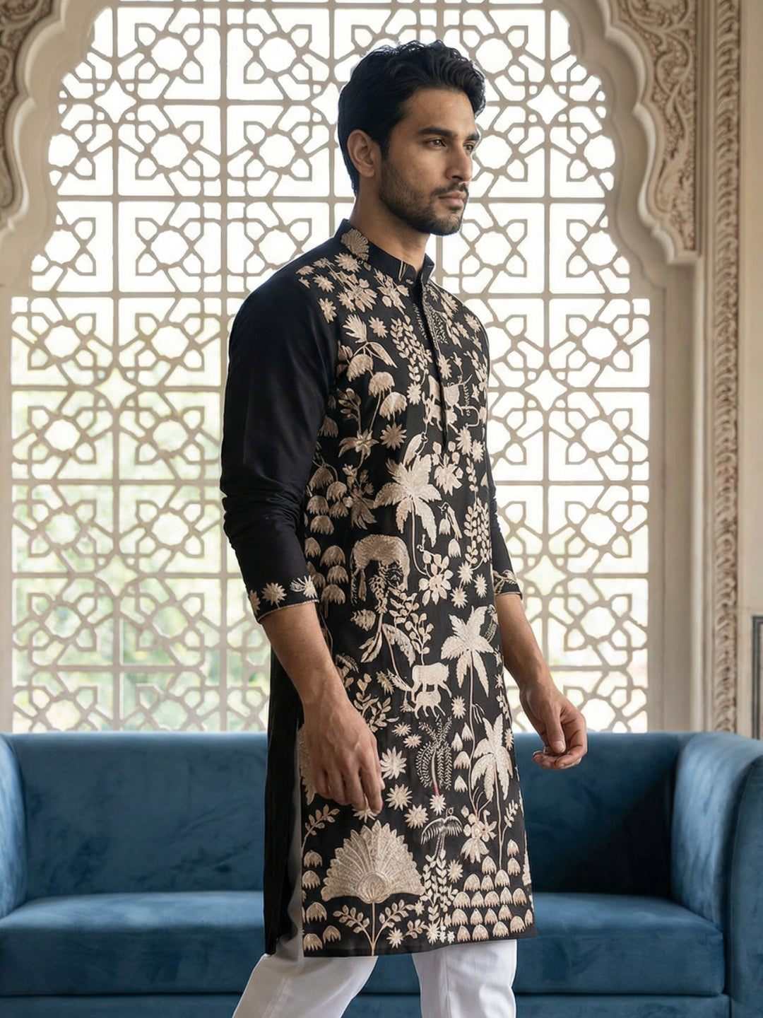 Embroidered Straight Kurta