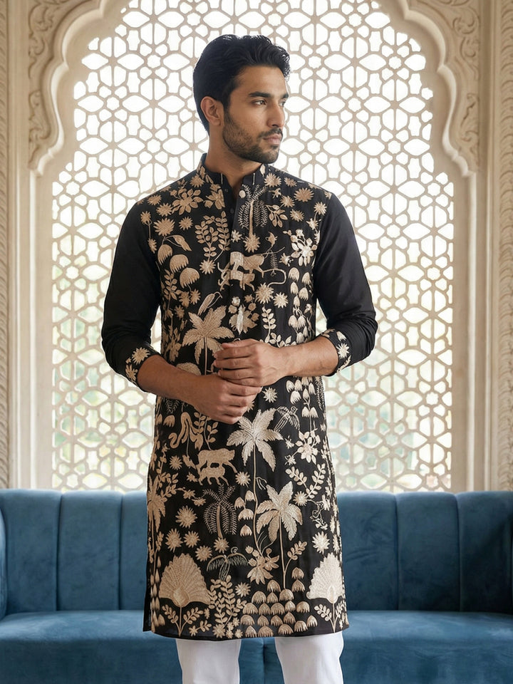 Embroidered Straight Kurta