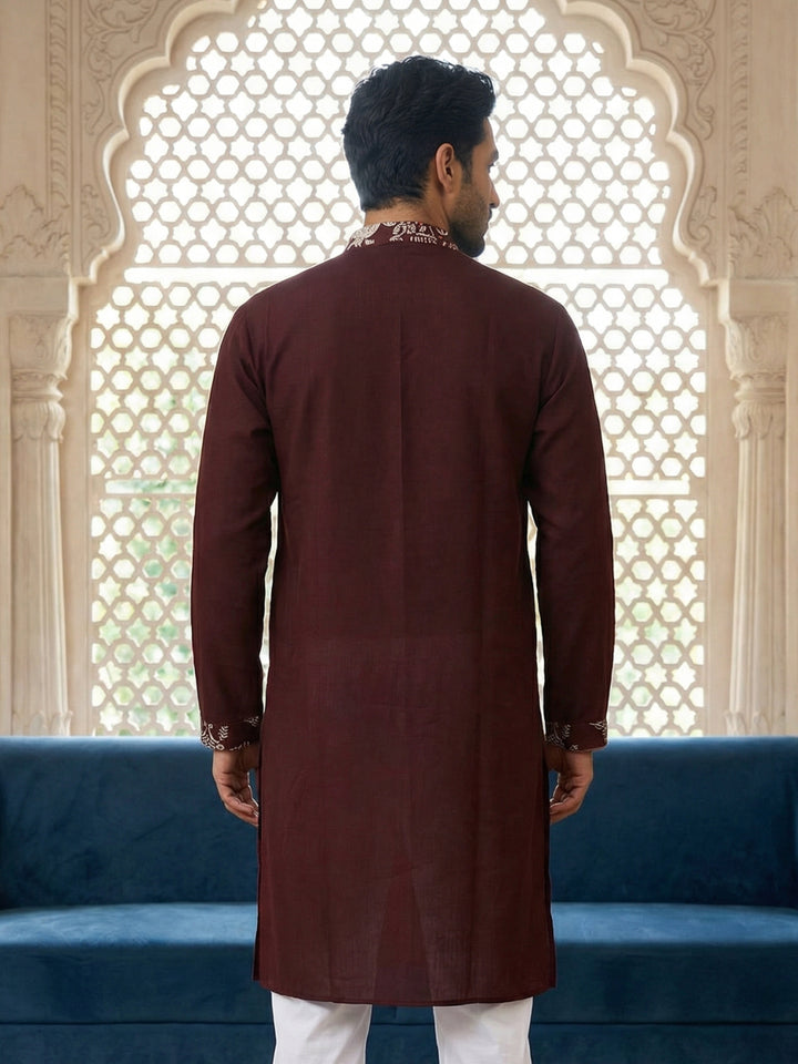 Embroidered Straight Kurta