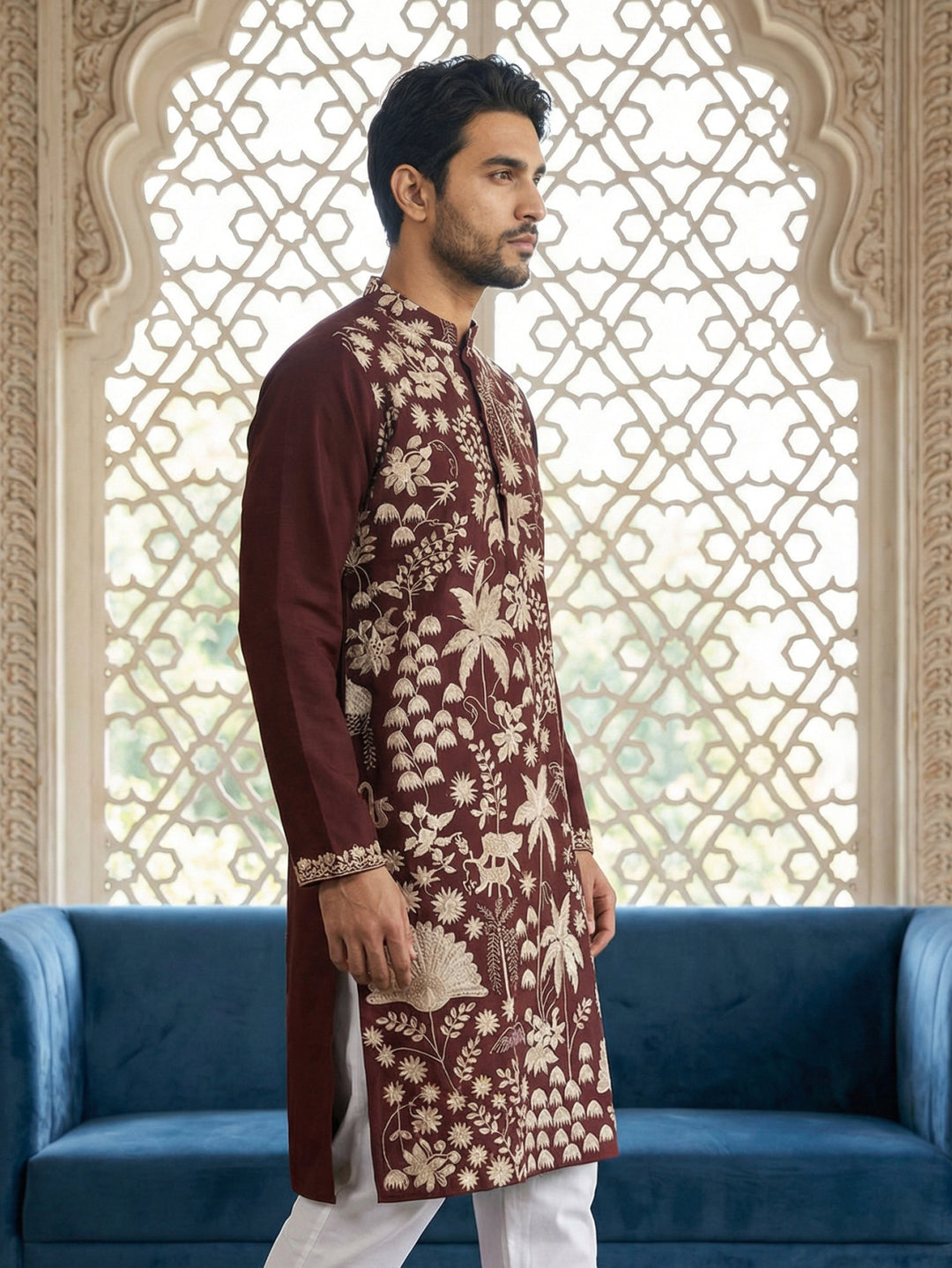 Embroidered Straight Kurta