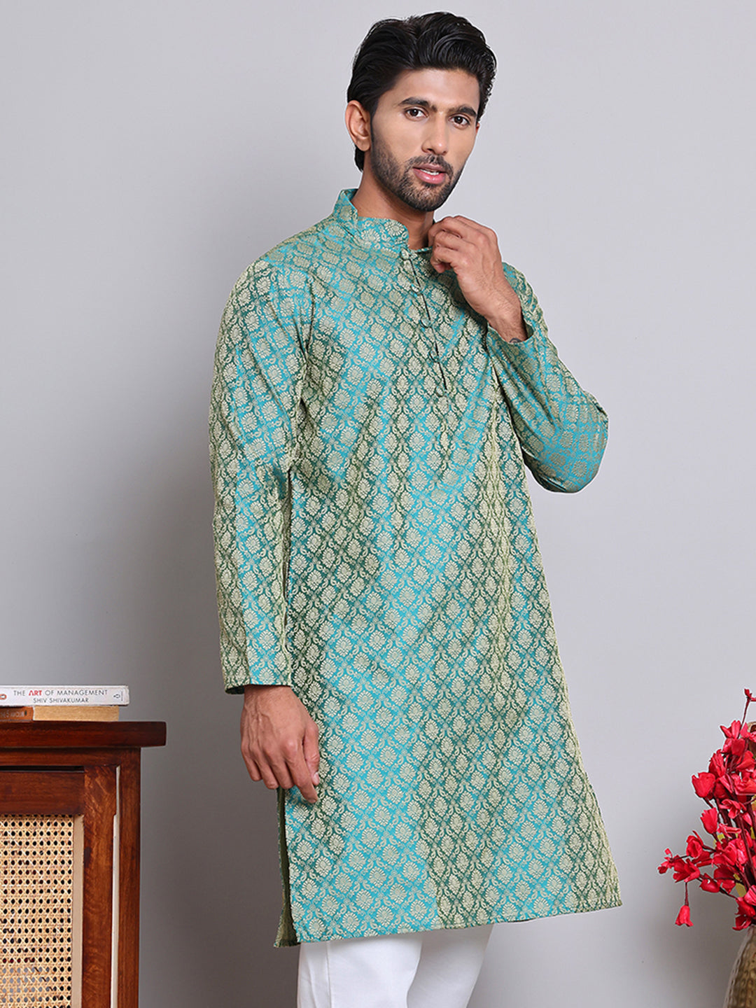 Jacquard Kurtas For Men