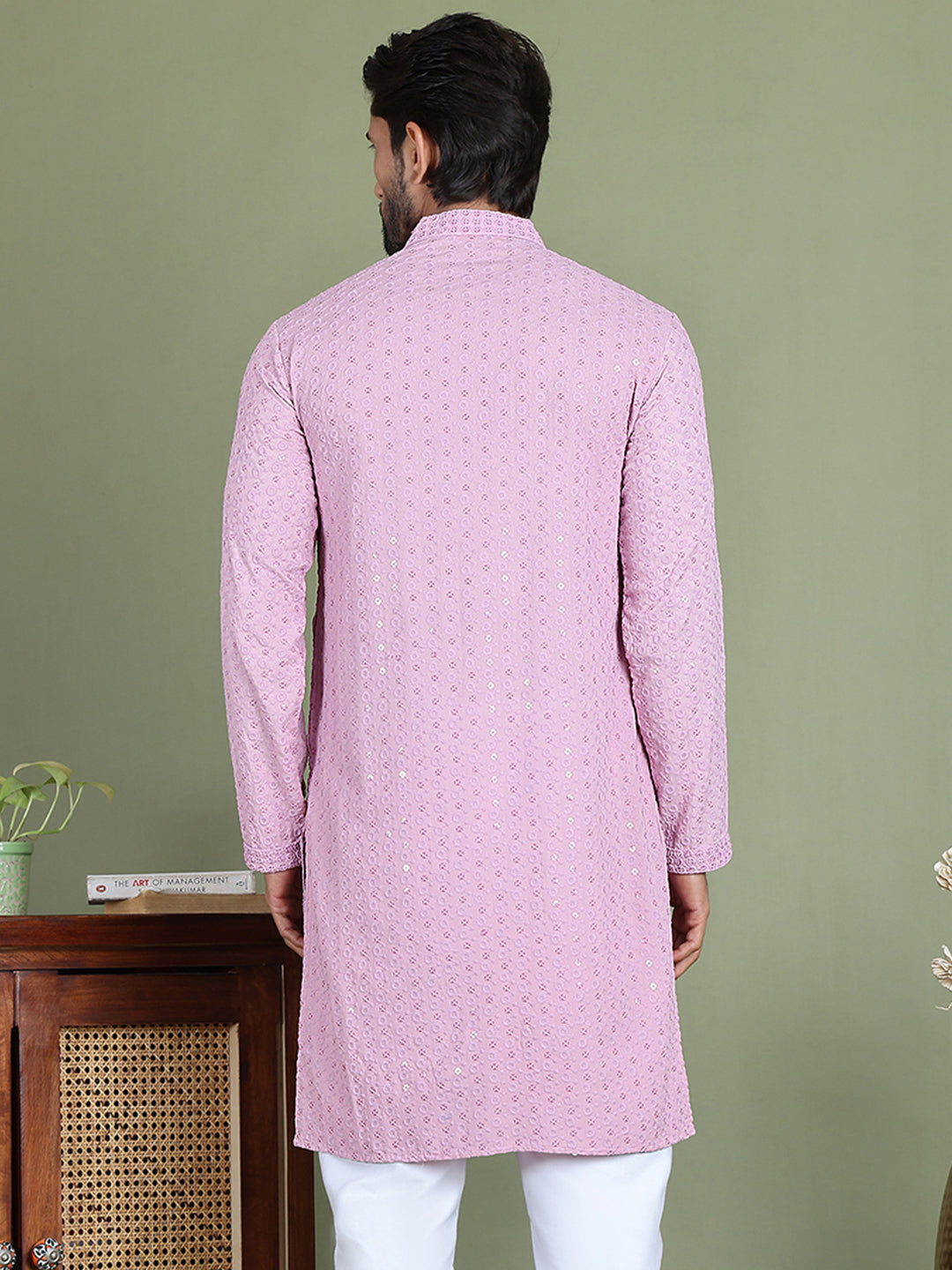 Embroidered & Sequins Cotton Kurtas