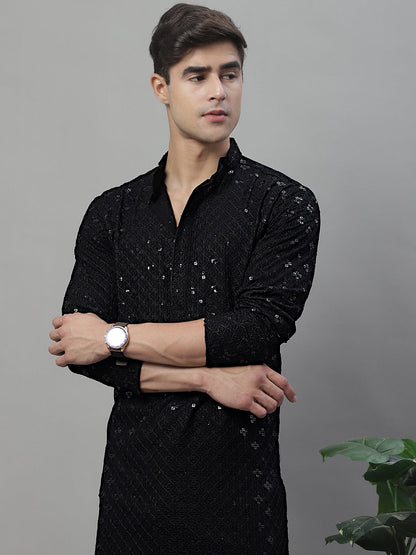 Chikankari Embroidered And Sequence Kurtas.