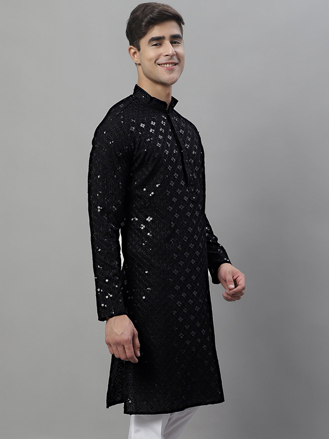 Chikankari Embroidered And Sequence Kurtas.