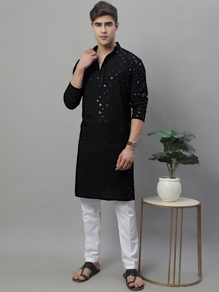 Chikankari Embroidered And Sequence Kurtas.