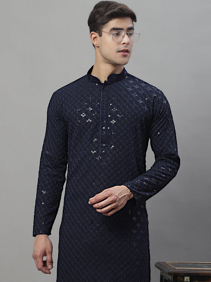 Chikankari Embroidered And Sequence Kurtas.
