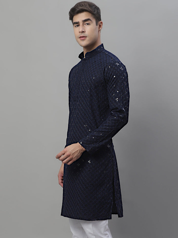 Chikankari Embroidered And Sequence Kurtas.