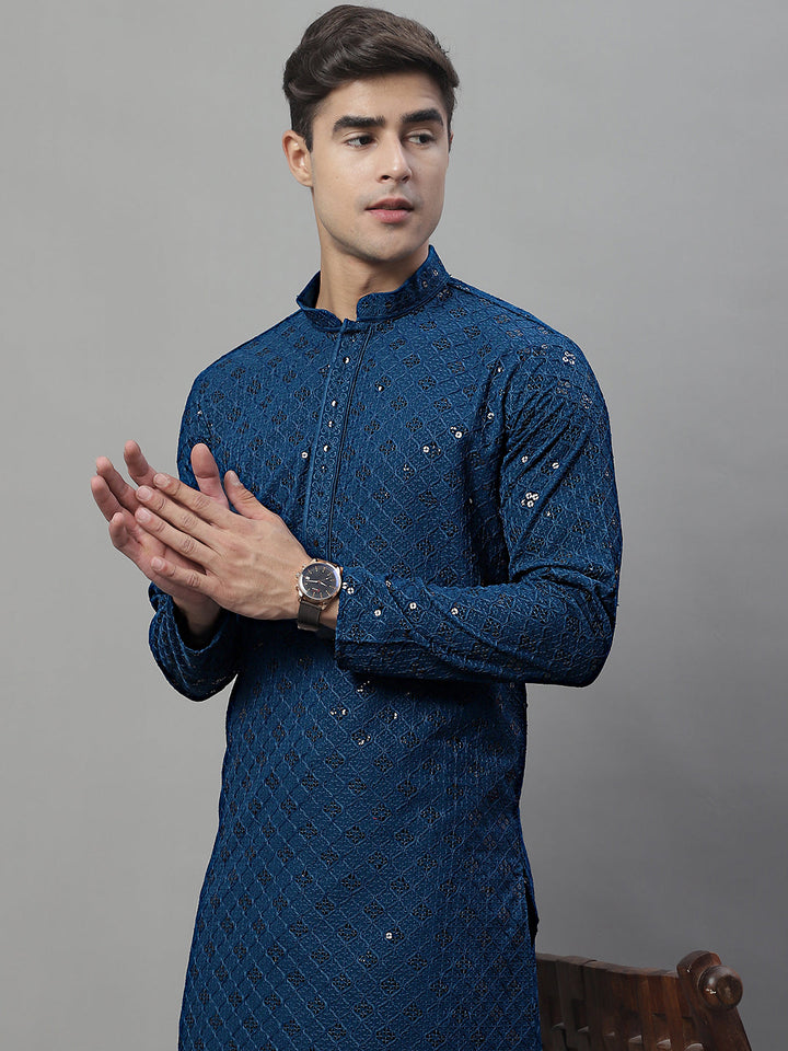 Chikankari Embroidered And Sequence Kurtas.