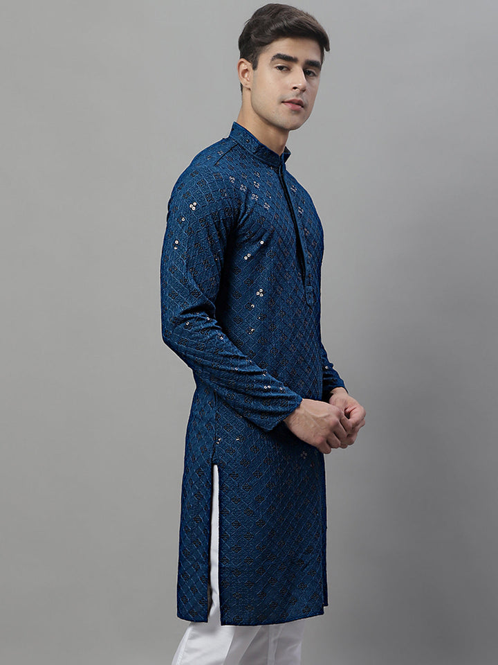 Chikankari Embroidered And Sequence Kurtas.