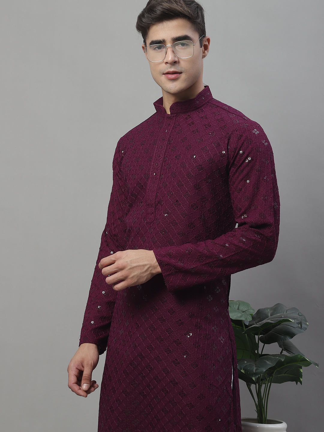 Chikankari Embroidered And Sequence Kurtas.