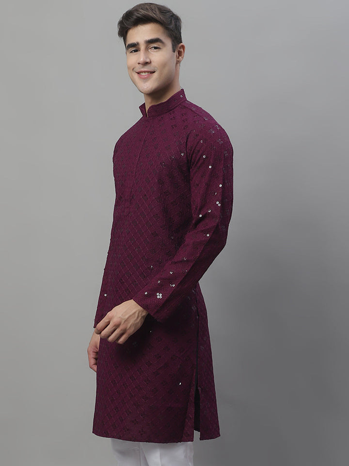 Chikankari Embroidered And Sequence Kurtas.