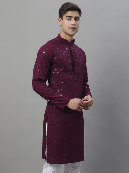 Chikankari Embroidered And Sequence Kurtas.