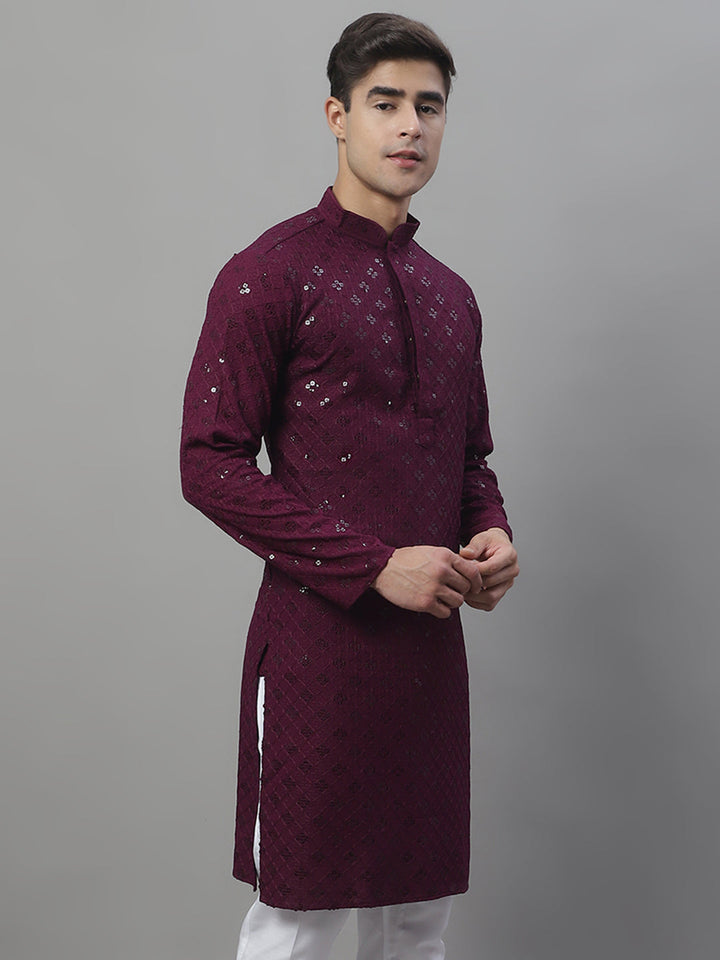 Chikankari Embroidered And Sequence Kurtas.