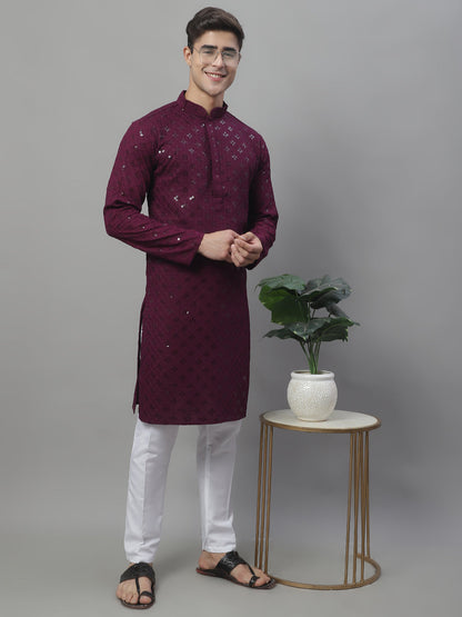 Chikankari Embroidered And Sequence Kurtas.
