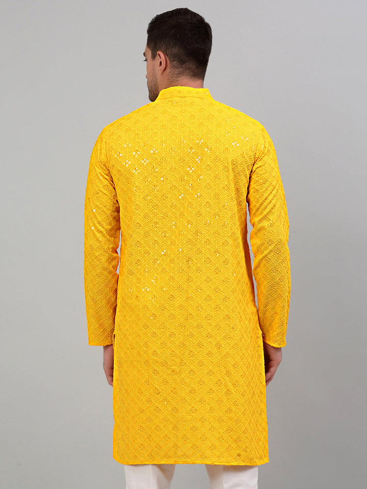 Chikankari Embroidered And Sequence Kurtas.