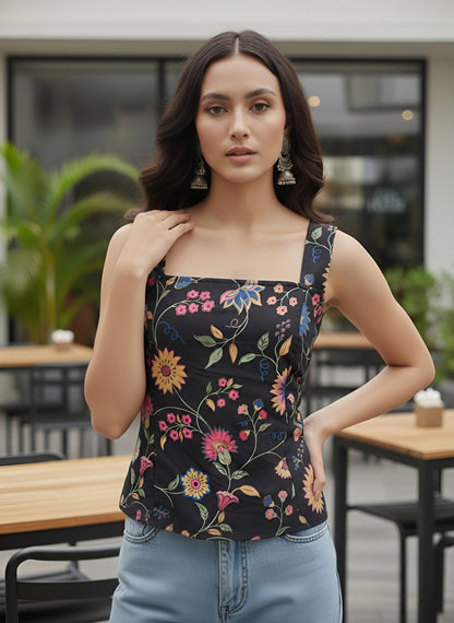 Women Printed Stylish Crop Top