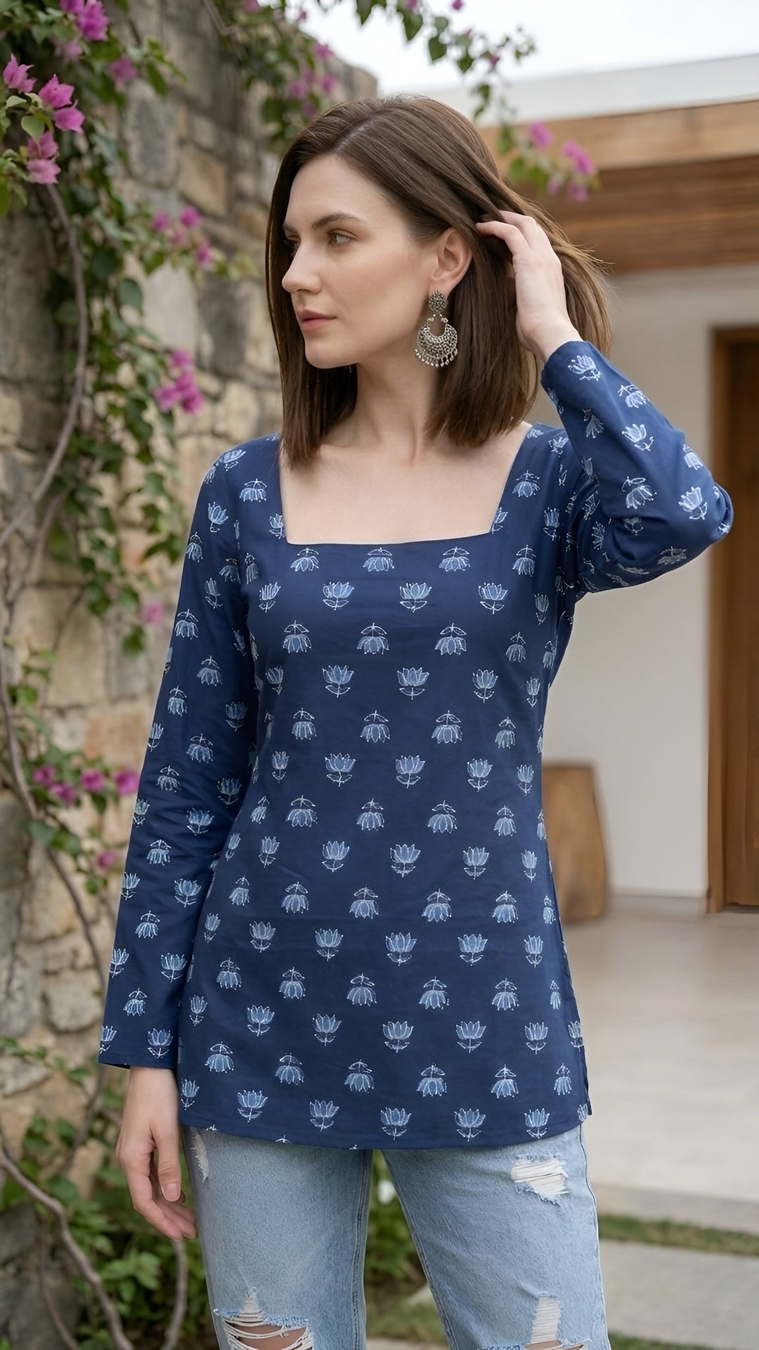 Printed Straight Kurti