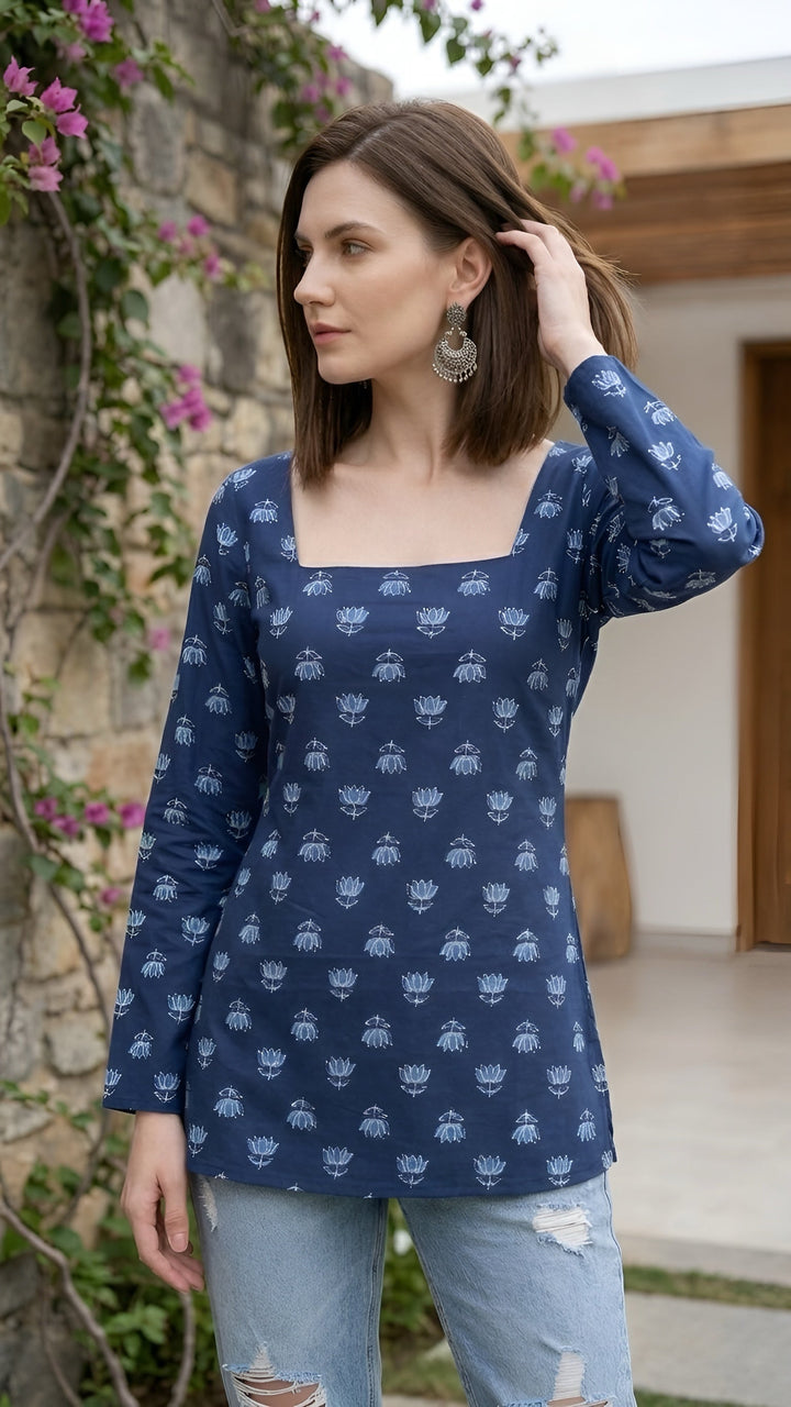 Printed Straight Kurti