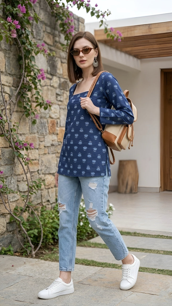 Printed Straight Kurti