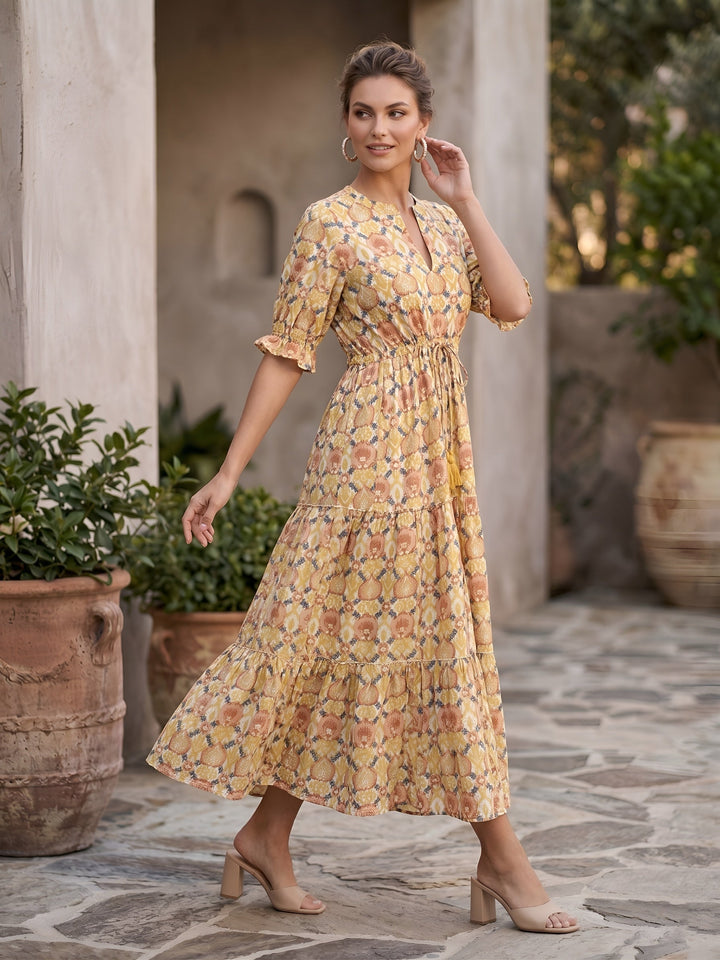 Abstract Printed Dress