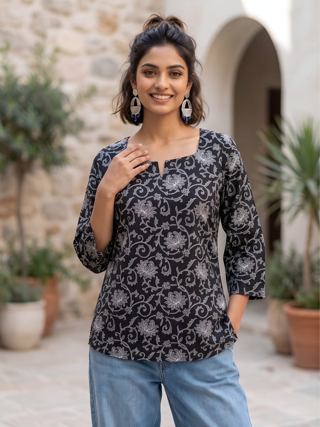 Ethnic Printed Straight Tunic