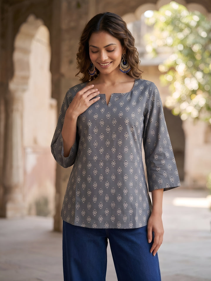 Ethnic Printed Straight Tunic
