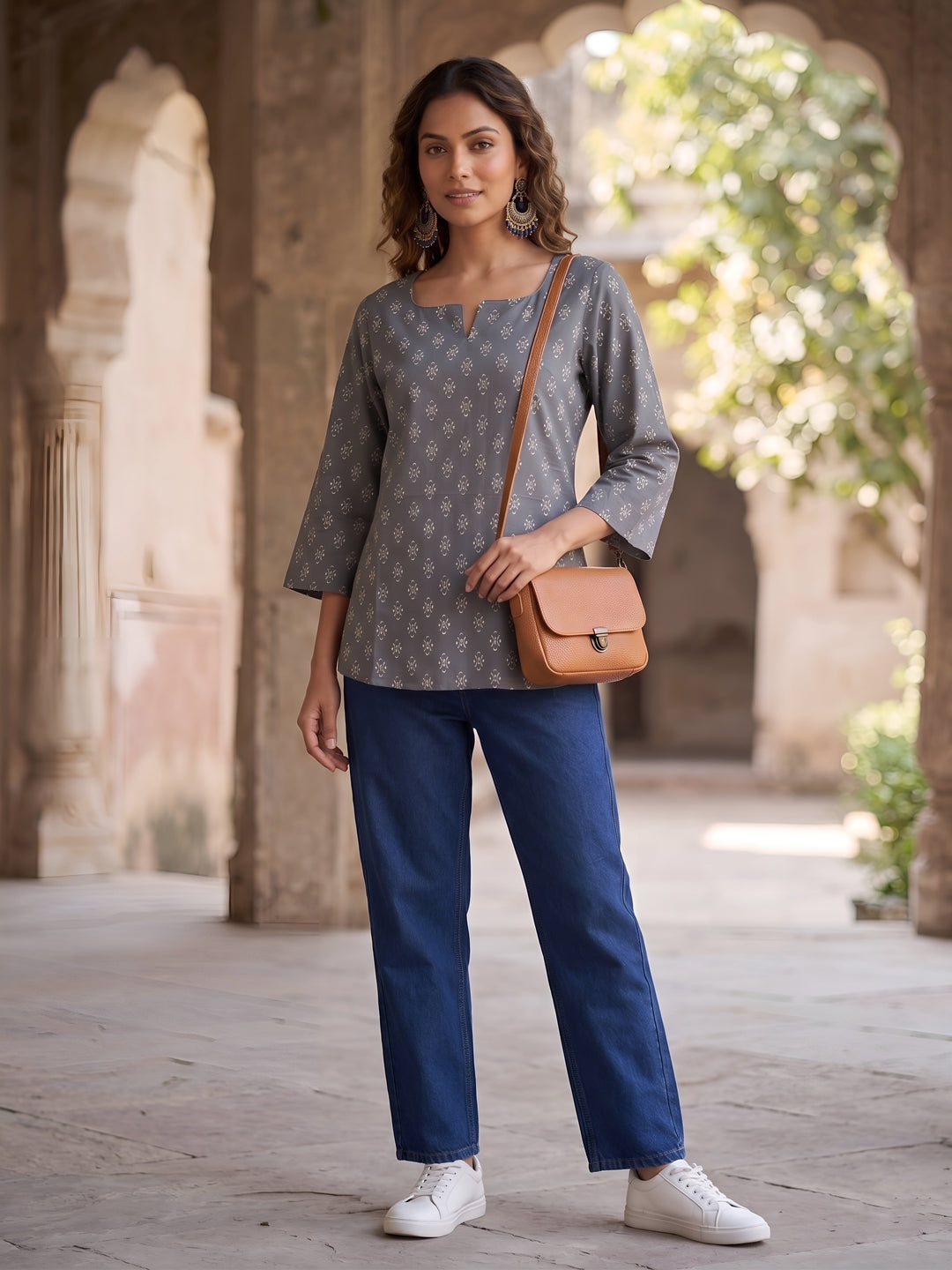 Ethnic Printed Straight Tunic