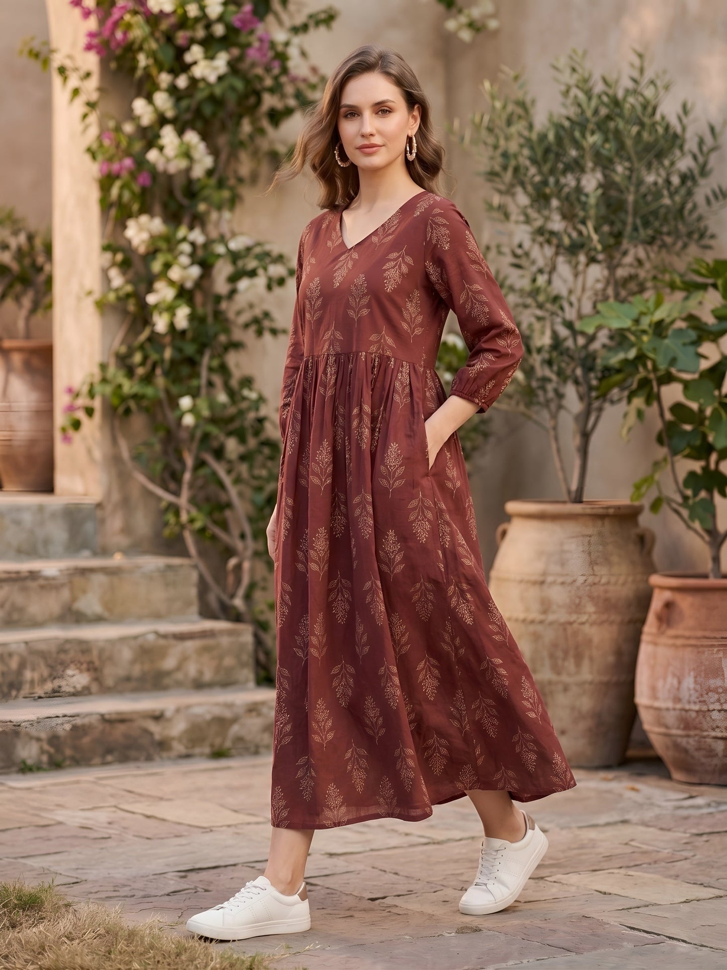 Ethnic Printed Dress