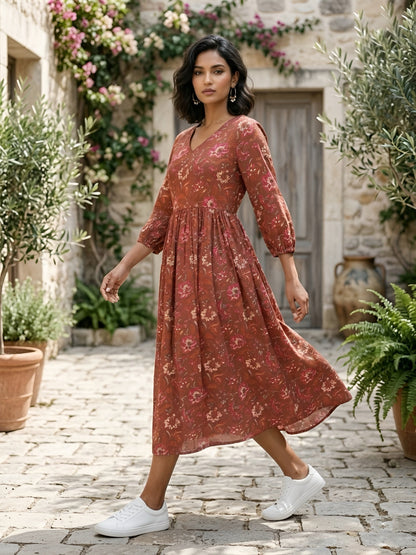 Floral Printed Dress