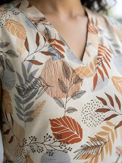 Printed Straight Kurta With Palazzo