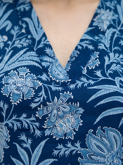 Printed Straight Kurta With Palazzo